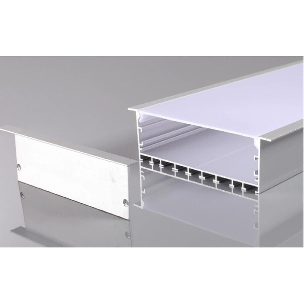 Perfil AL 12035 Embutir Branco 1 m