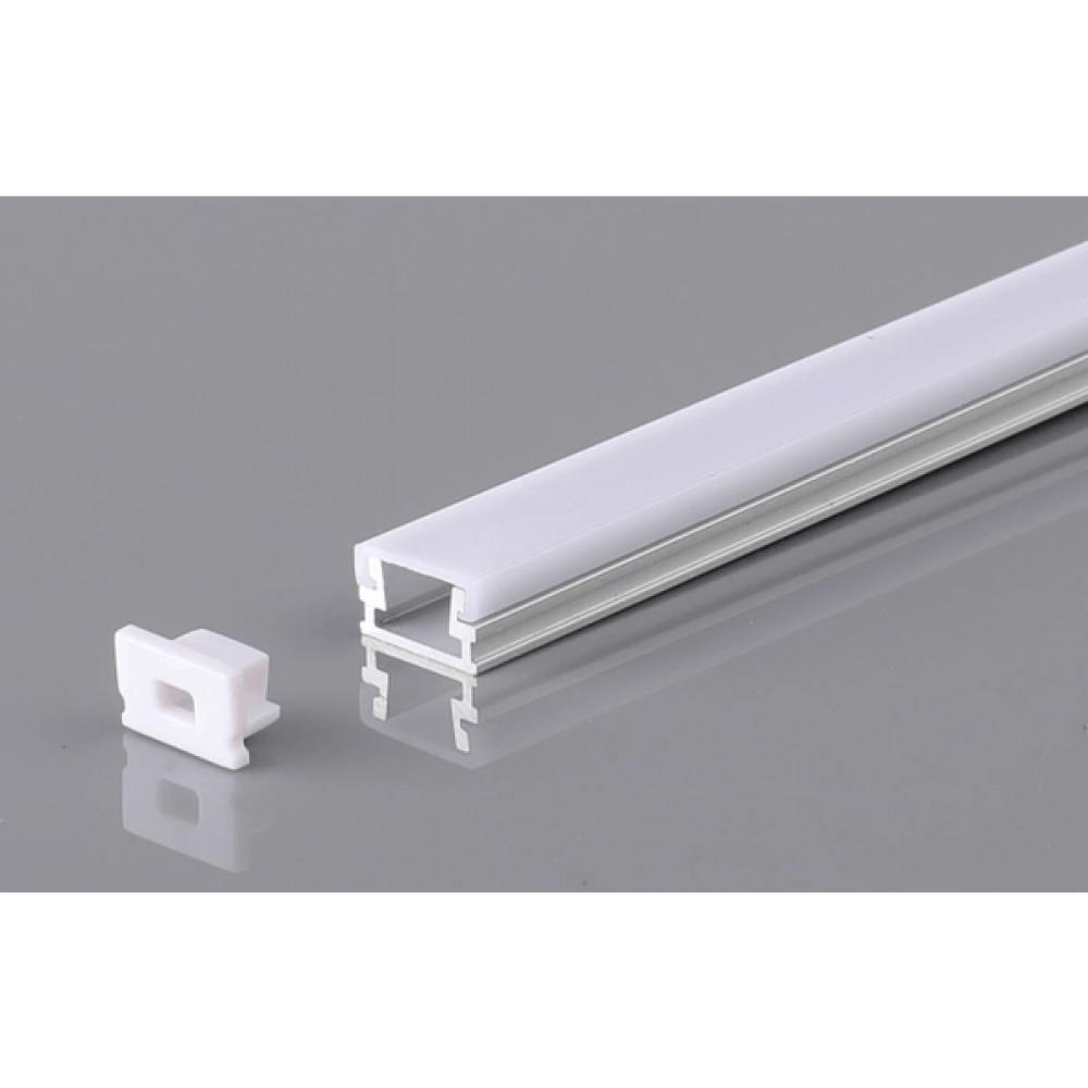 Perfil AL 1207 Sobrepor Preto 3 m