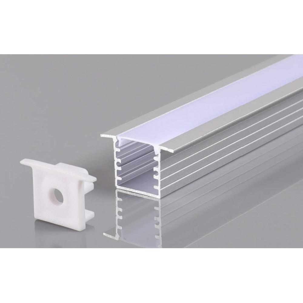 Perfil AL 2315 Embutir Branco 5 m