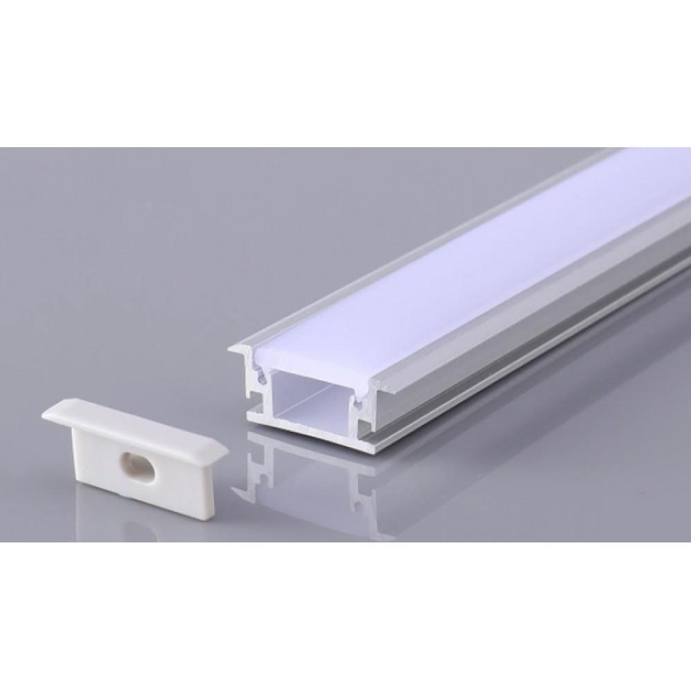 Perfil AL 2811 Embutir Branco 2 m