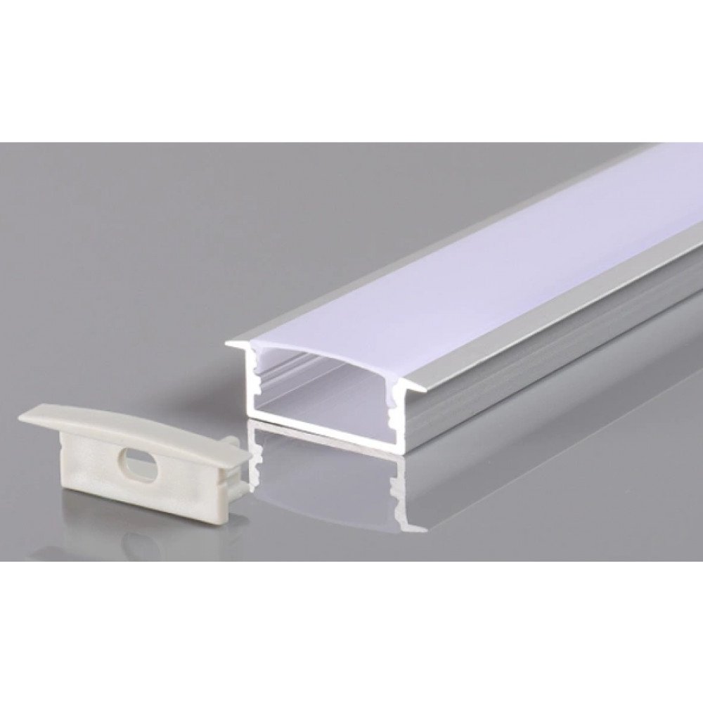 Perfil AL 3010 Embutir Branco 1 m