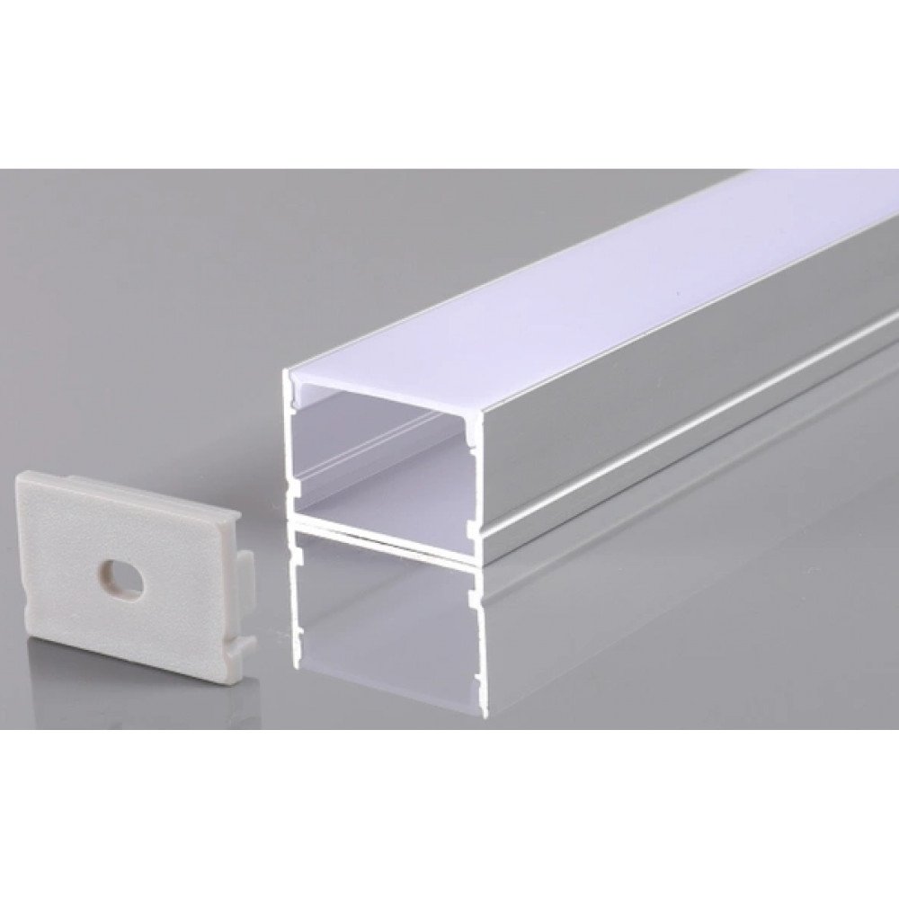 Perfil AL 4020 Sobrepor Branco - 1 Mt