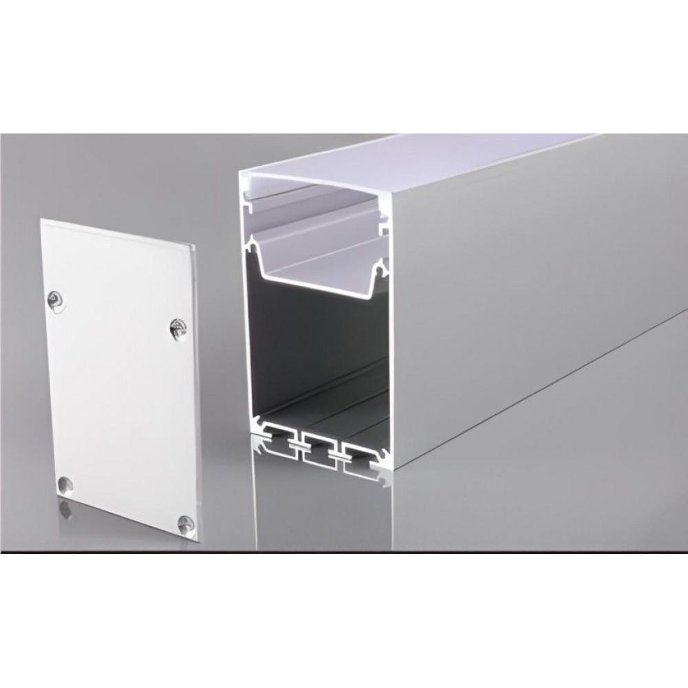 Perfil AL 5075 Sobrepor Branco - 1 Mt