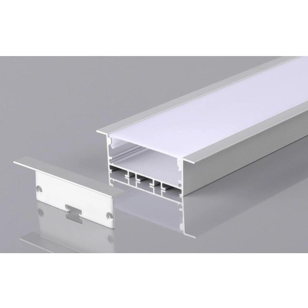 Perfil AL 6020 Embutir Branco 3 m