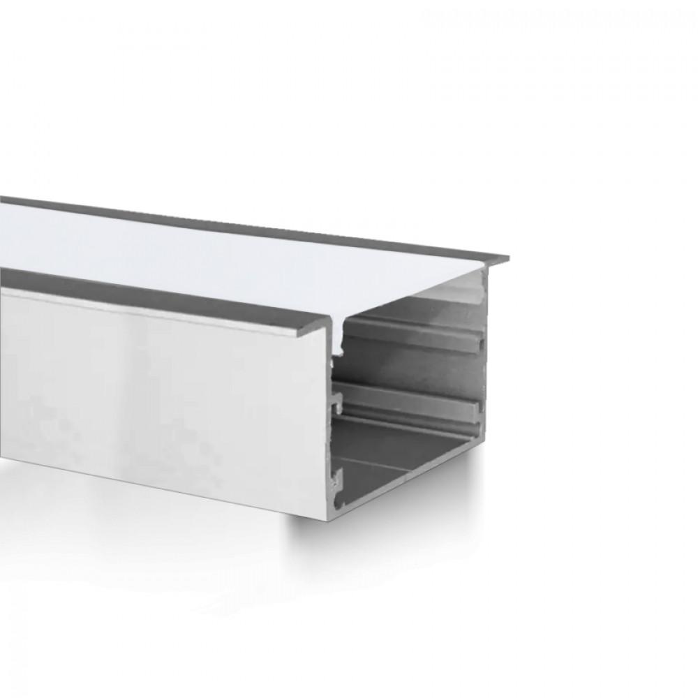 Perfil AL 6035 Embutir Branco 5 m
