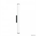 ARANDELA D30 PRETA 120CM 1X120L 127V IP65 7,2W 640LU 3000K