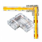 Kit Conector 5mm IP20 90° 2PIN - (10 uni)