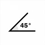CORTE 45°