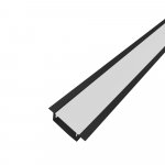 PERFIL AL 2610 EMBUTIR PRETO 2M