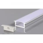 Perfil AL 3010 Embutir Branco 4 m