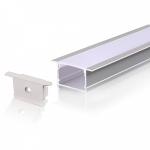 Perfil AL 4220 Piso Embutir Branco 2 m