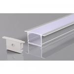Perfil AL 4420 Embutir Branco 3 m