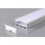 Perfil AL 6020 Embutir Preto 2 m