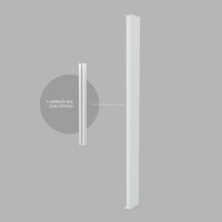 Arandela 5017i-wh 40cm 2x120L 127v IP65 7,2w 640Lu 3000k