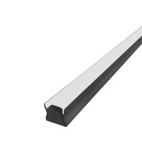 Perfil AL 1714 Sobrepor Preto 2 m