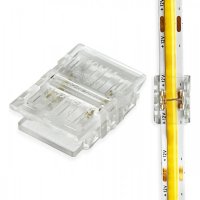 Kit Conector Fita Led 8mm IP20 180° 2PIN - 10 uni