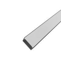 Perfil AL 3020 Sobrepor Preto 3 m