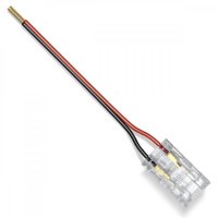 Kit Conector Com Fio Fita Led 8mm P20 2PIN - 10 uni