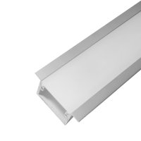 Perfil AL 4220 Piso Embutir Branco 6 m