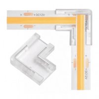 Kit Conector Fita Led 8mm IP20 90° 2PIN - 10 uni