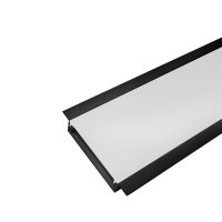 PERFIL AL 6412 EMBUTIR PRETO 4 M