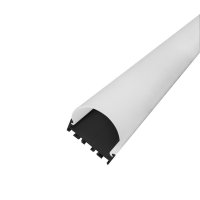 Perfil AL 4542 Sobrepor Preto 2 m