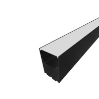 PERFIL AL 5075 SOBREPOR PRETO 6 M