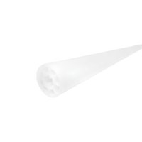 PERFIL DE SILICONE Ø25 SOBREPOR BRANCO 1 M