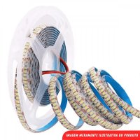 Fita 60 Leds 12v IP65 5.5w 08mm 3000k 450L rolo 5m