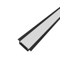 PERFIL AL 2610 EMBUTIR PRETO 4 M