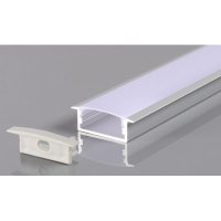 Perfil AL 4110 Embutir Branco 1 m