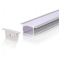 Perfil AL 4220 Embutir Branco 5 m