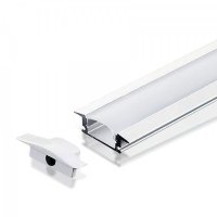 Perfil AL 6412 Embutir Branco 5 m