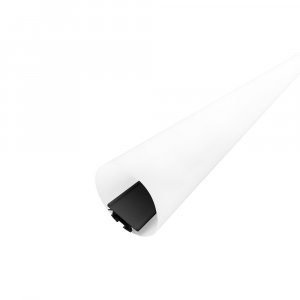 PERFIL AL D60 TUBULAR PRETO 4M
