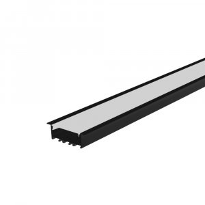 PERFIL AL 6020 EMBUTIR PRETO 6M