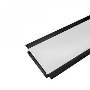 PERFIL AL 6412 EMBUTIR PRETO 4M