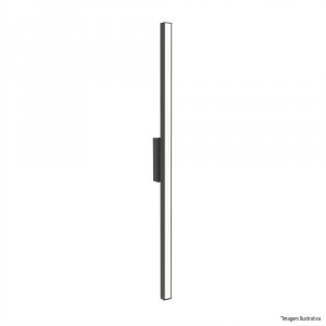 ARANDELA 2020D PRETA 60CM 1X120L 220V IP65 5,4W 480LU 3000K
