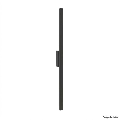 ARANDELA 2020I PRETA 60CM 1X120L 220V IP65 5,4W 480LU 3000K