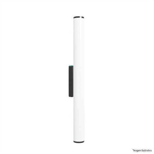 ARANDELA D30 PRETA 120CM 1X120L 127V IP65 7,2W 640LU 3000K